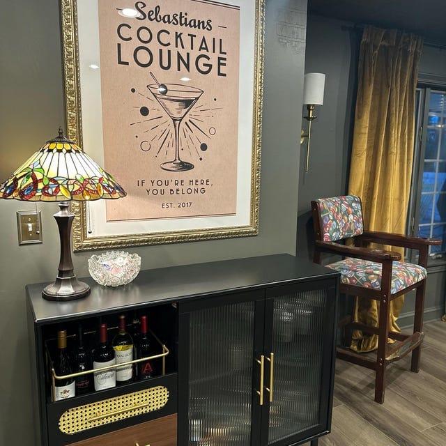 Customer photo review of Martini Cocktail Lounge - Personalized Cocktail Bar Poster