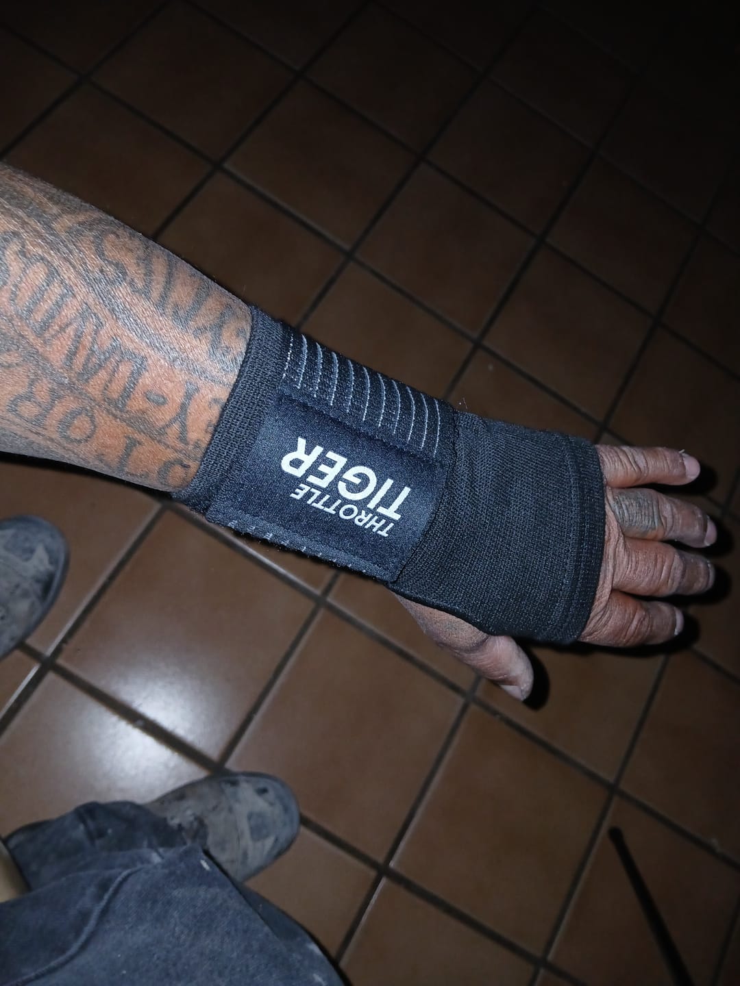 Customer photo review of Rider's Wrist Support