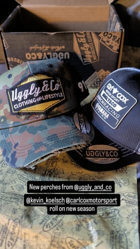 Customer photo review of Green Camo Diamond Trucker Hat