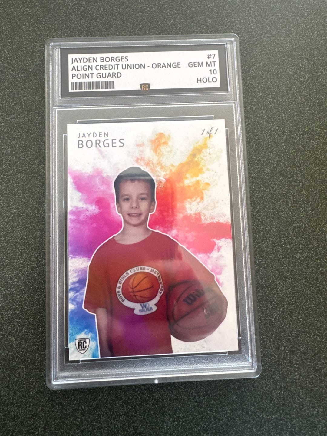 Customer photo review of Custom Graded Card