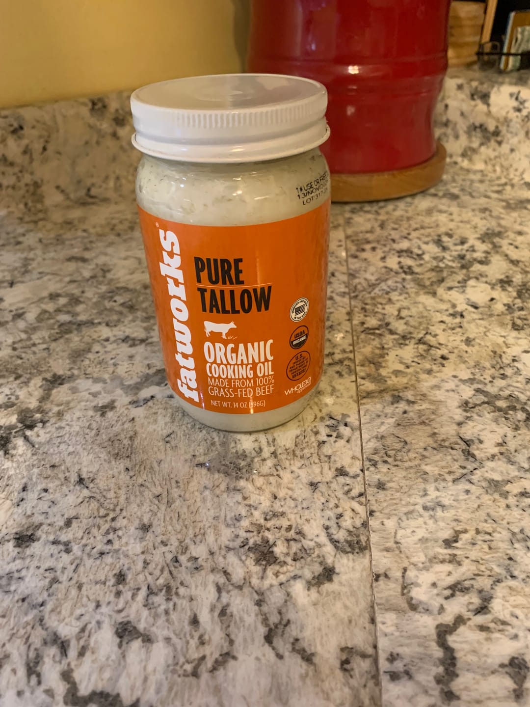 Customer photo review of Organic Grass Fed Beef Tallow (14 oz)