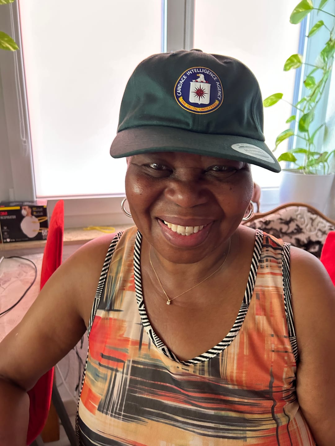 Customer photo review of Candace Intelligence Agency Hat