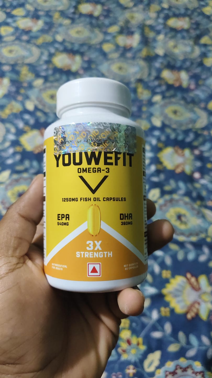 Customer photo review of YouWeFit Omega-3 Fish Oil (60 Capsules), 1250mg