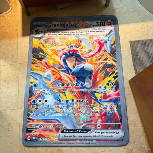 Customer photo review of Greninja Rug