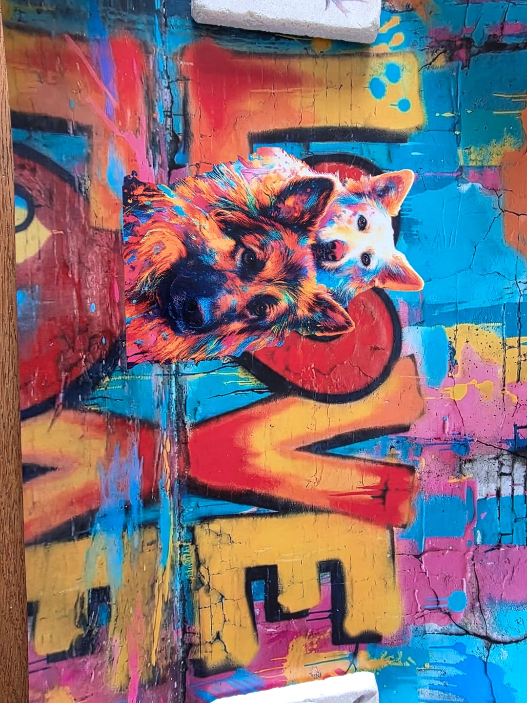Customer photo review of Streetart -  Personalised Poster