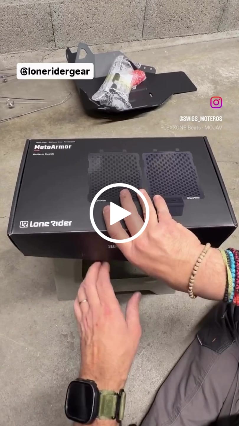 Customer video review of Radiator Guard Set for BMW R1300GS / Adv