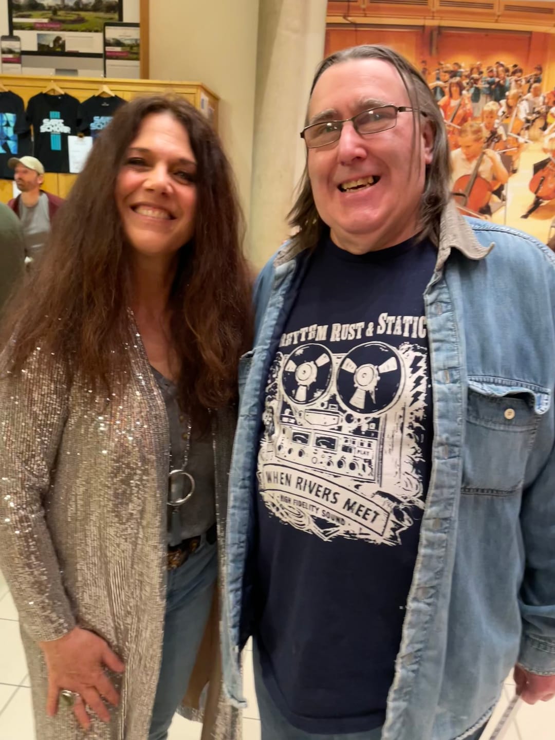 Customer photo review of DUDES RHYTHM RUST & STATIC T~SHIRT
