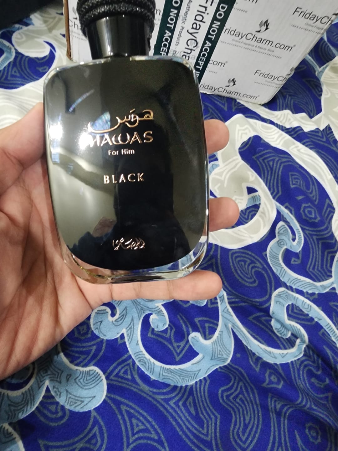 Customer photo review of Rasasi Hawas Black Eau De Parfum For Men (2024 New Release)