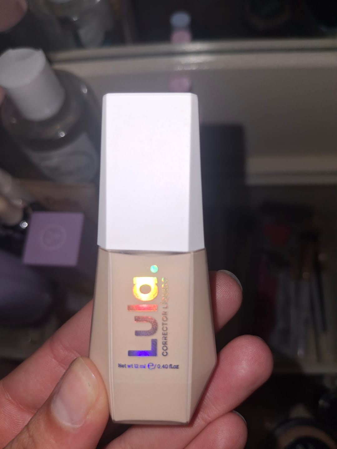 Customer photo review of CORRECTOR LÍQUIDO