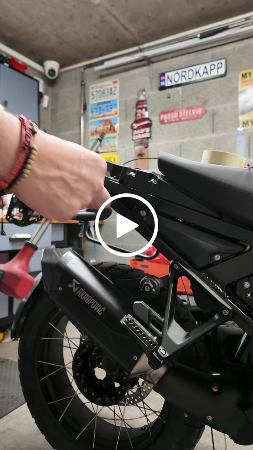 Customer video review of MotoRacks – Motorcycle Luggage Pannier Racks