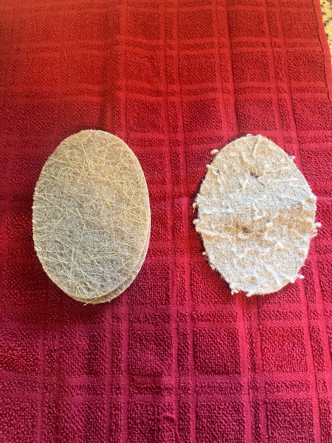 Customer photo review of Plastic Free Scrub Pads – Natural Coconut Coir Kitchen Scrubber