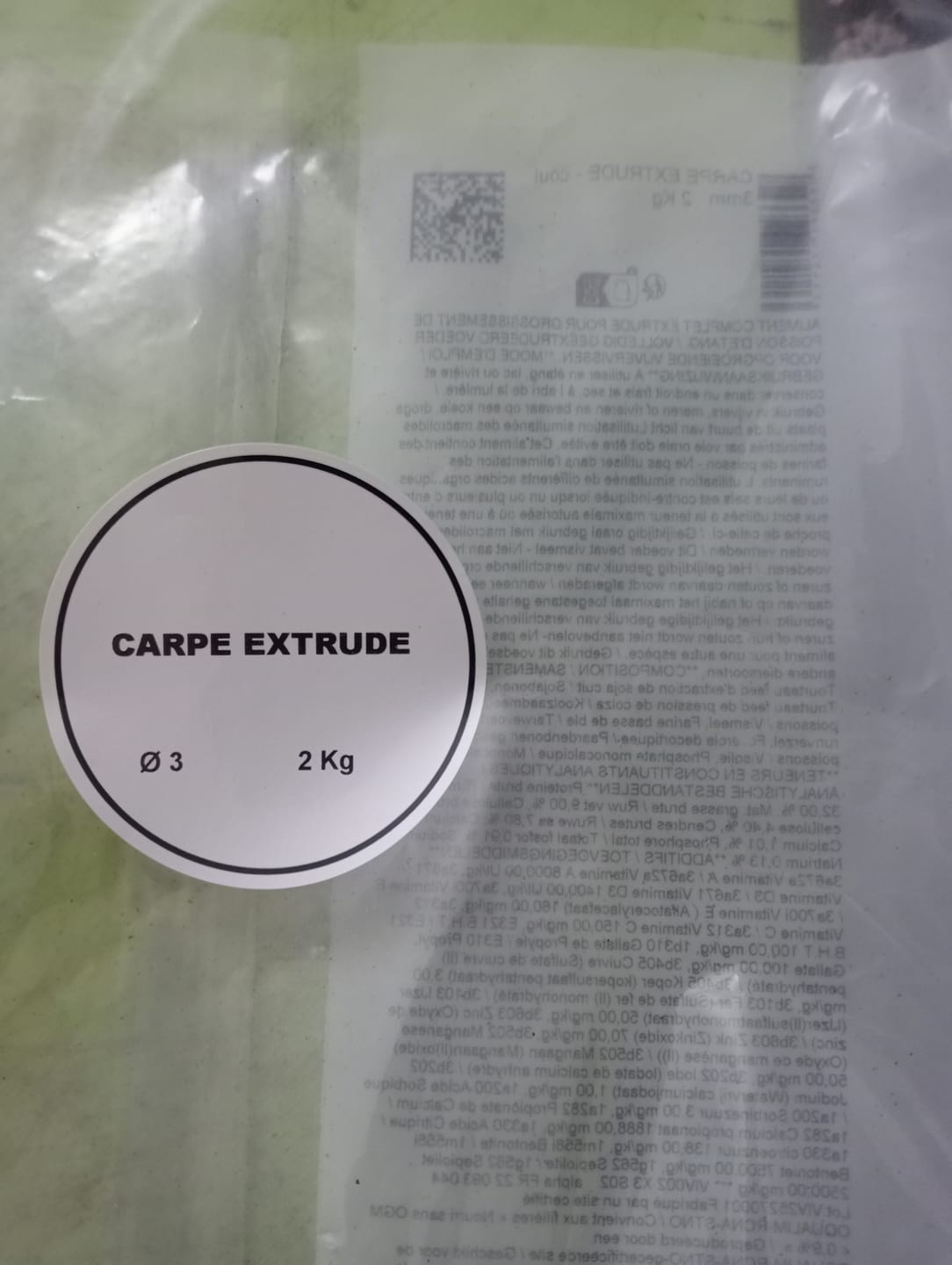 Customer photo review of CARPE EXTRUDEE PELLET