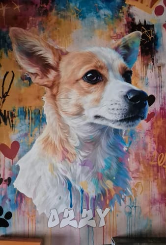 Customer photo review of Graffiti -  Personalised Poster