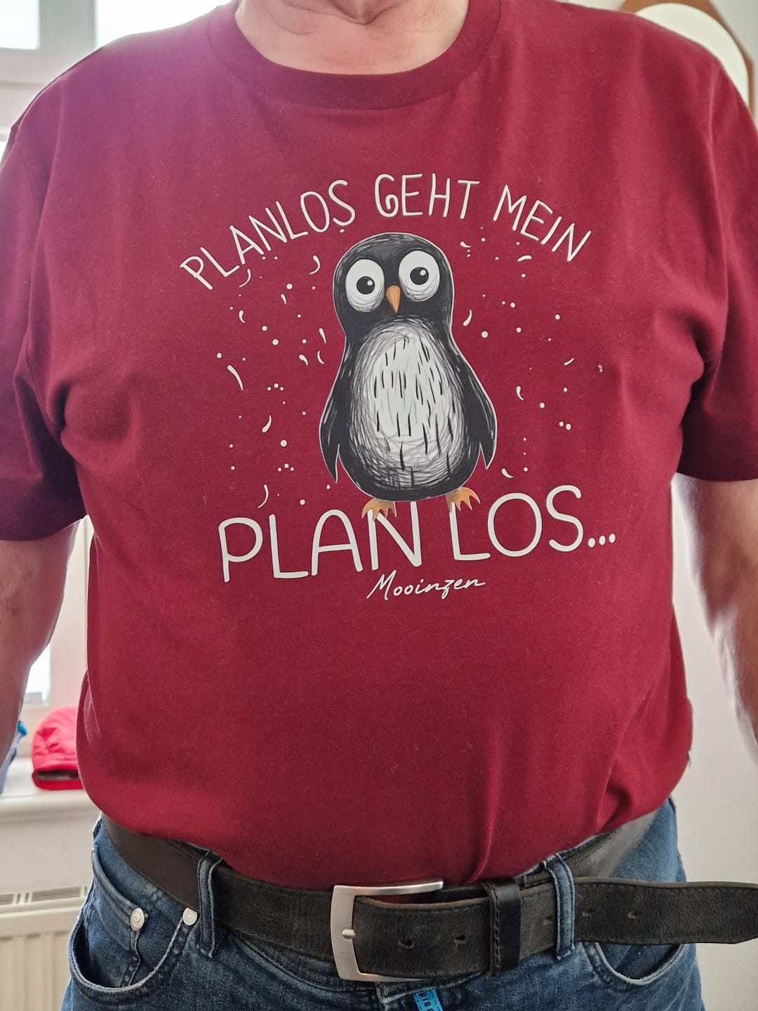 Customer photo review of Planlos geht mein Plan los  · Herren Premium Bio T-Shirt