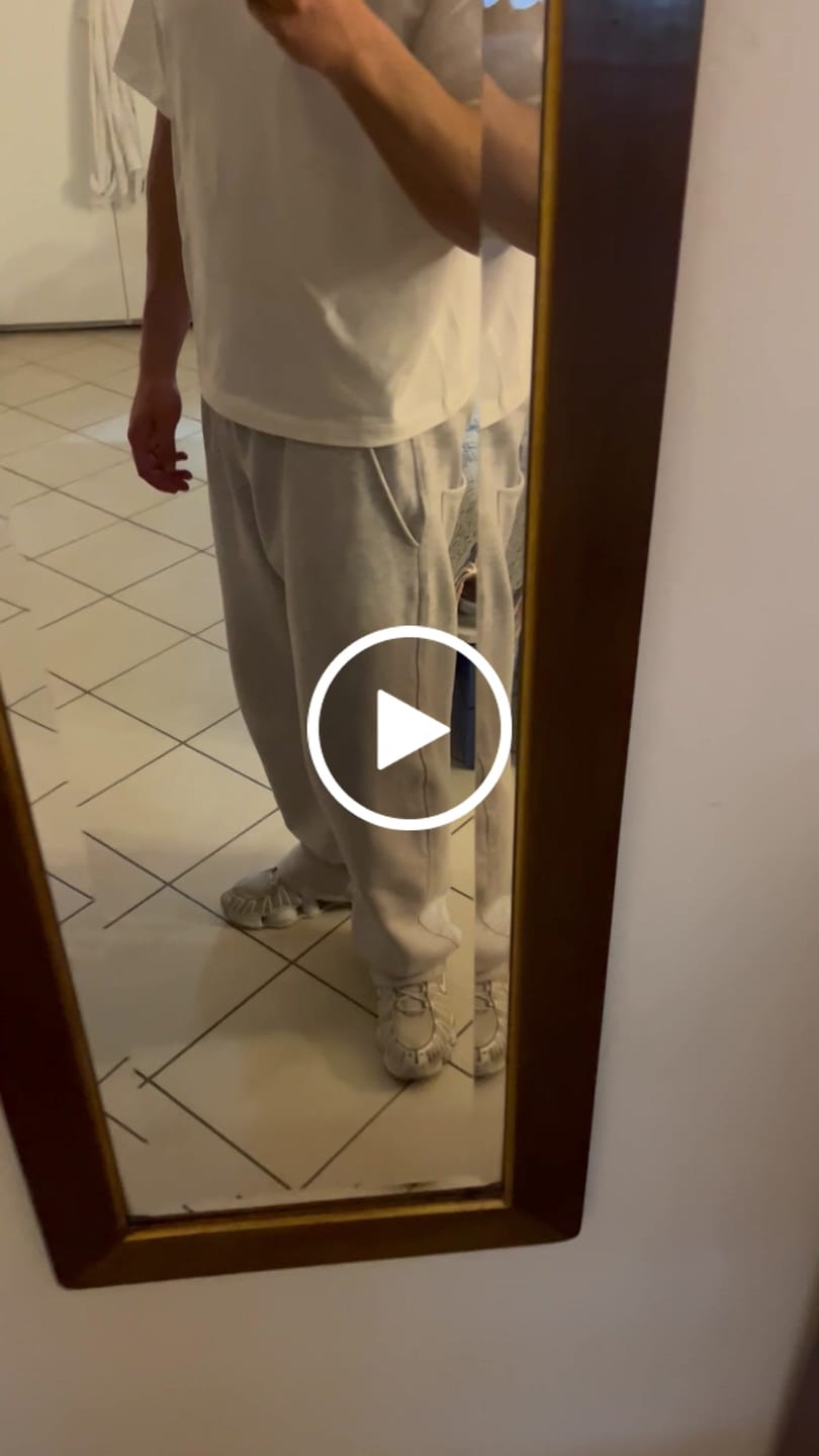 Customer video review of Sweatpants Wide Fit Blanks 330GSM Sport Grey