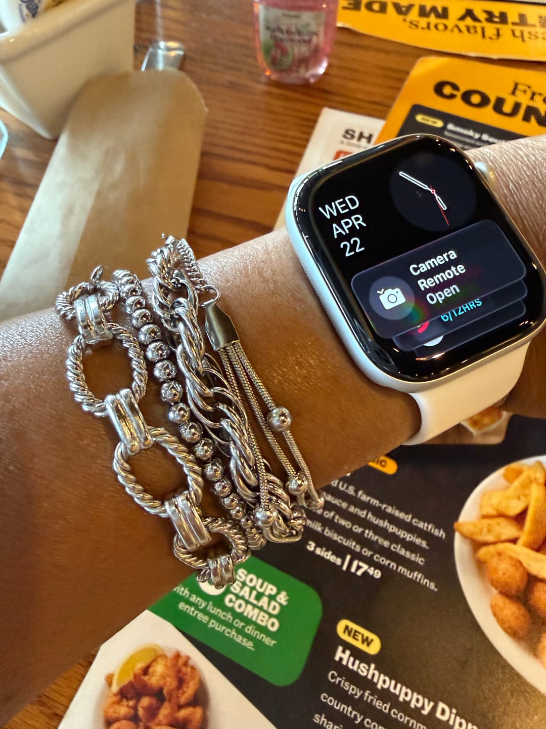 Customer photo review of Elisha Stainless Steel Bracelet Stack