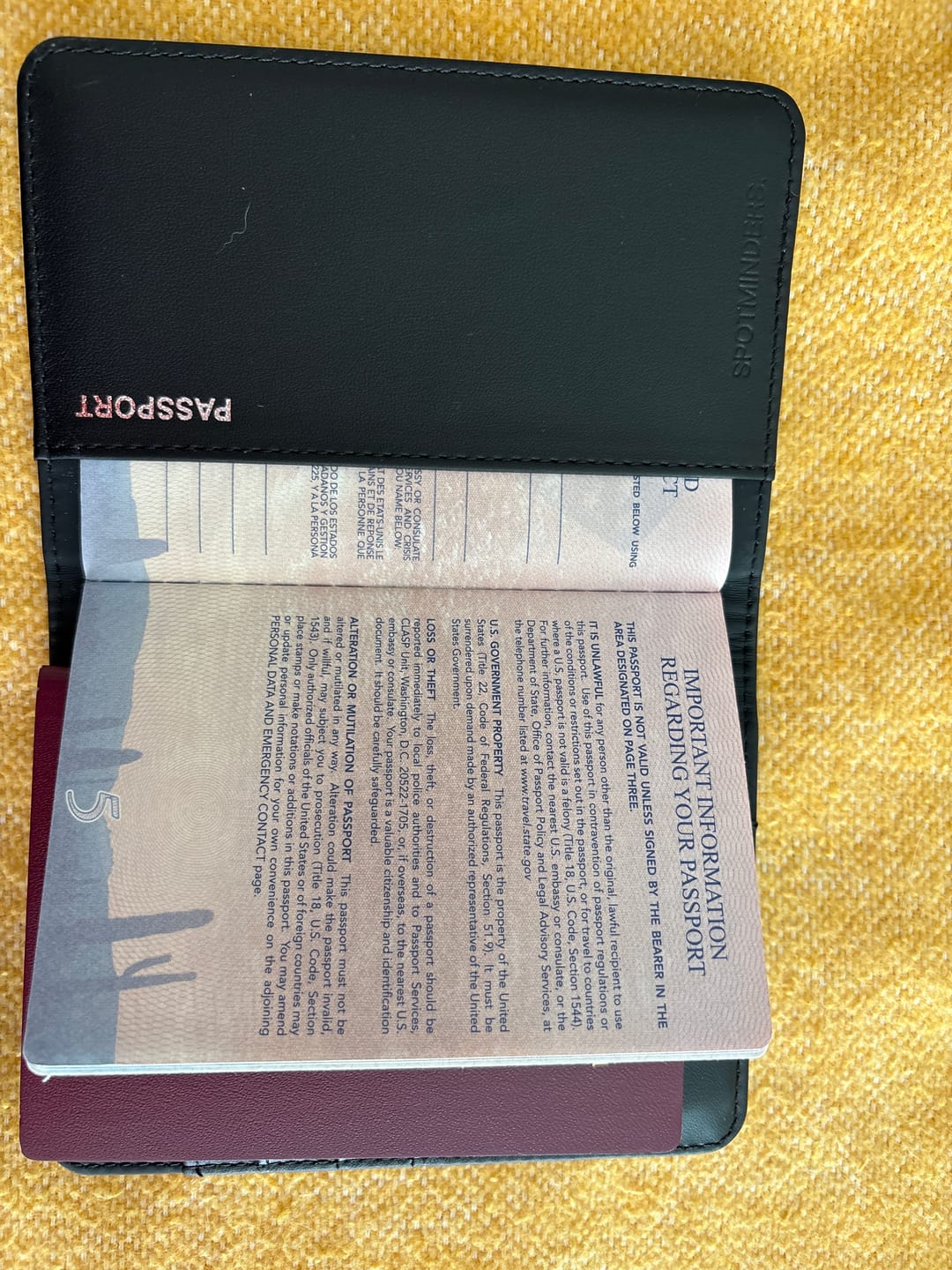 Customer photo review of Trackable Passport Cover