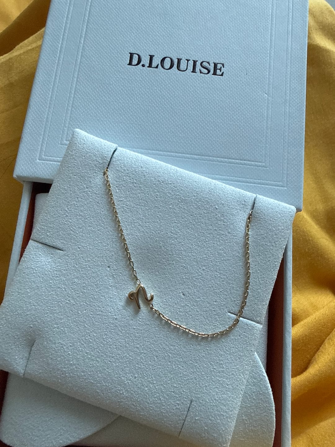 Customer photo review of Initial Chain Necklace