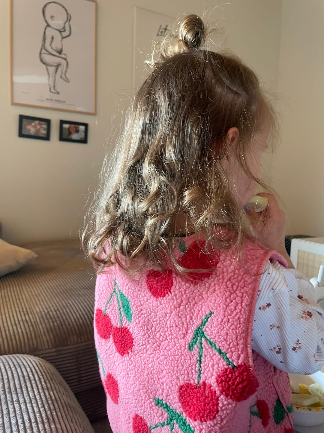 Customer photo review of Cherry Teddy Vest