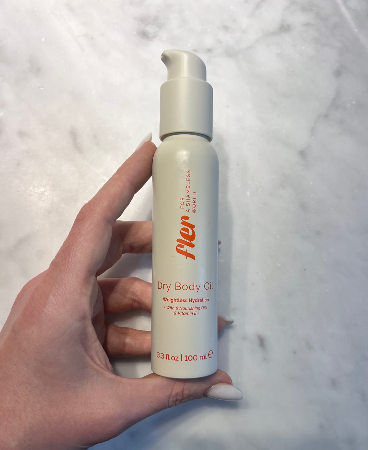 Customer photo review of Dry Body Oil