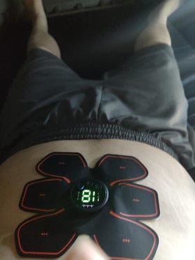 Customer photo review of Blinqo FitPro EMS Ab Stimulator - 20,000 Reps in 20 Minutes (Assorted)