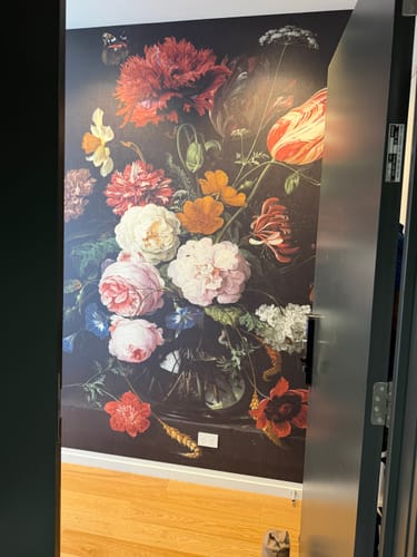 Customer photo review of Vase of Flowers Mural - 2 Styles