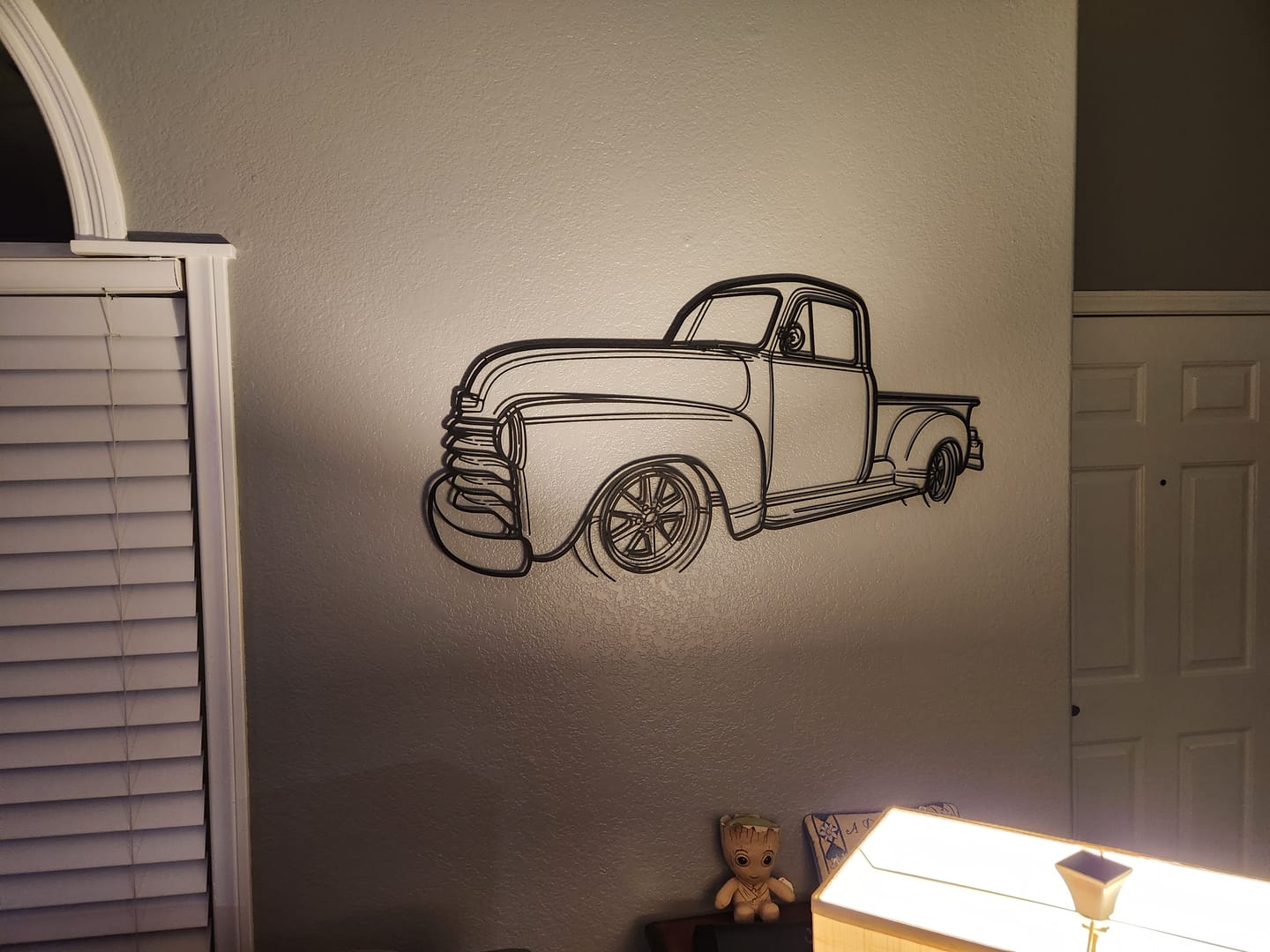 Customer photo review of Your Custom Car Silhouette Metal Wall Art Service