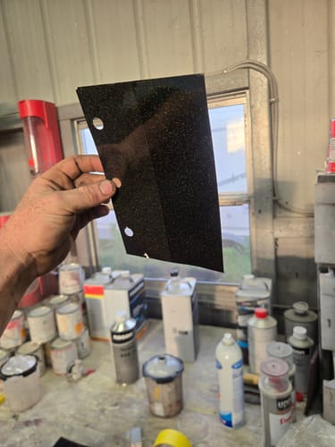 Customer photo review of Silver Holographic Dry Pearl Pigment