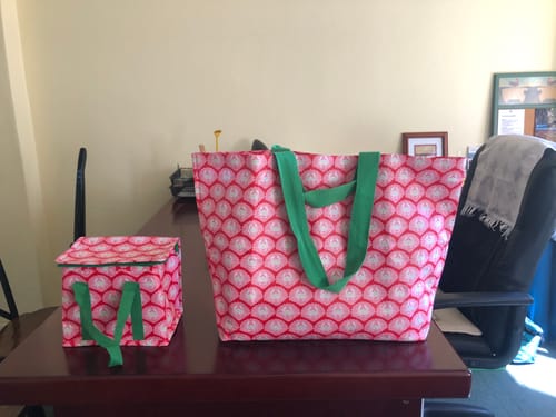Customer photo review of Lunch Bags - Crabby Shells