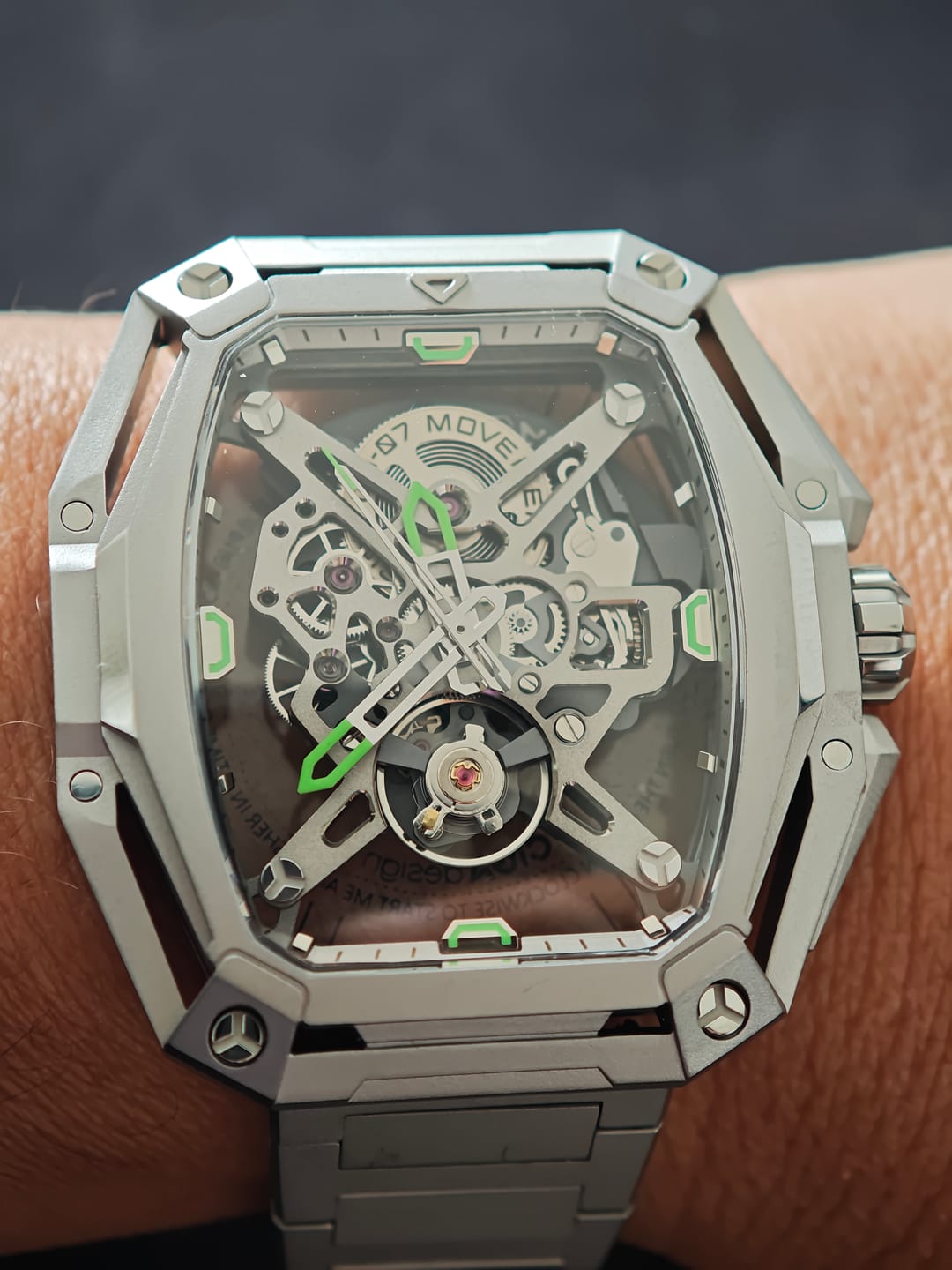 Customer photo review of Reloj Ciga Design Z Series City Hunter Automático Acero 43mm Plateado