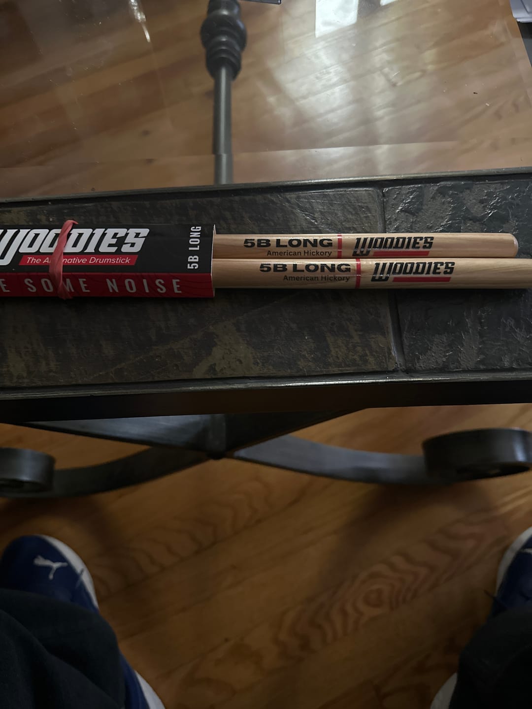 Customer photo review of American Hickory 5A Long Drumsticks