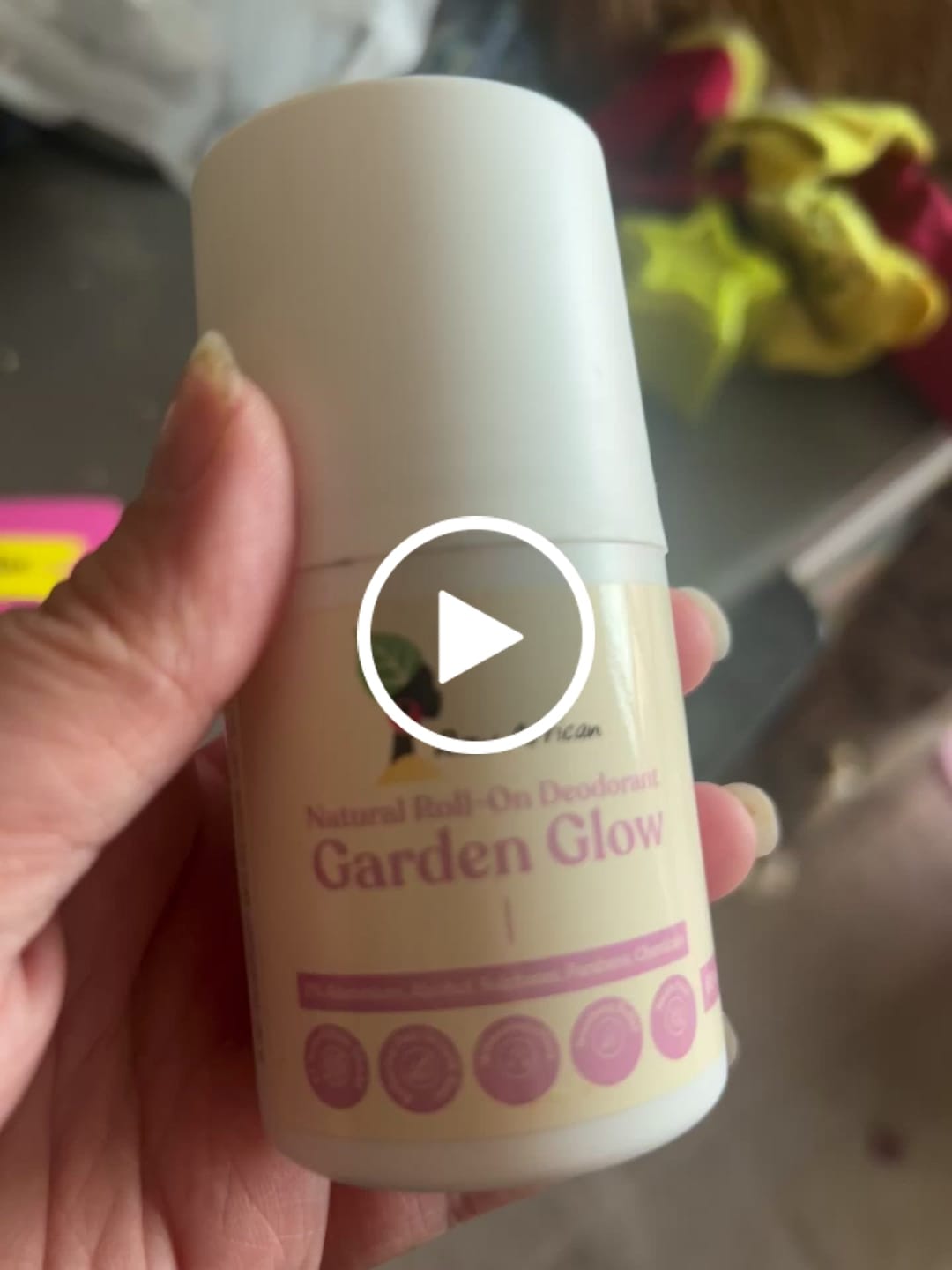 Customer video review of Roll-On Deodorant Garden Glow
