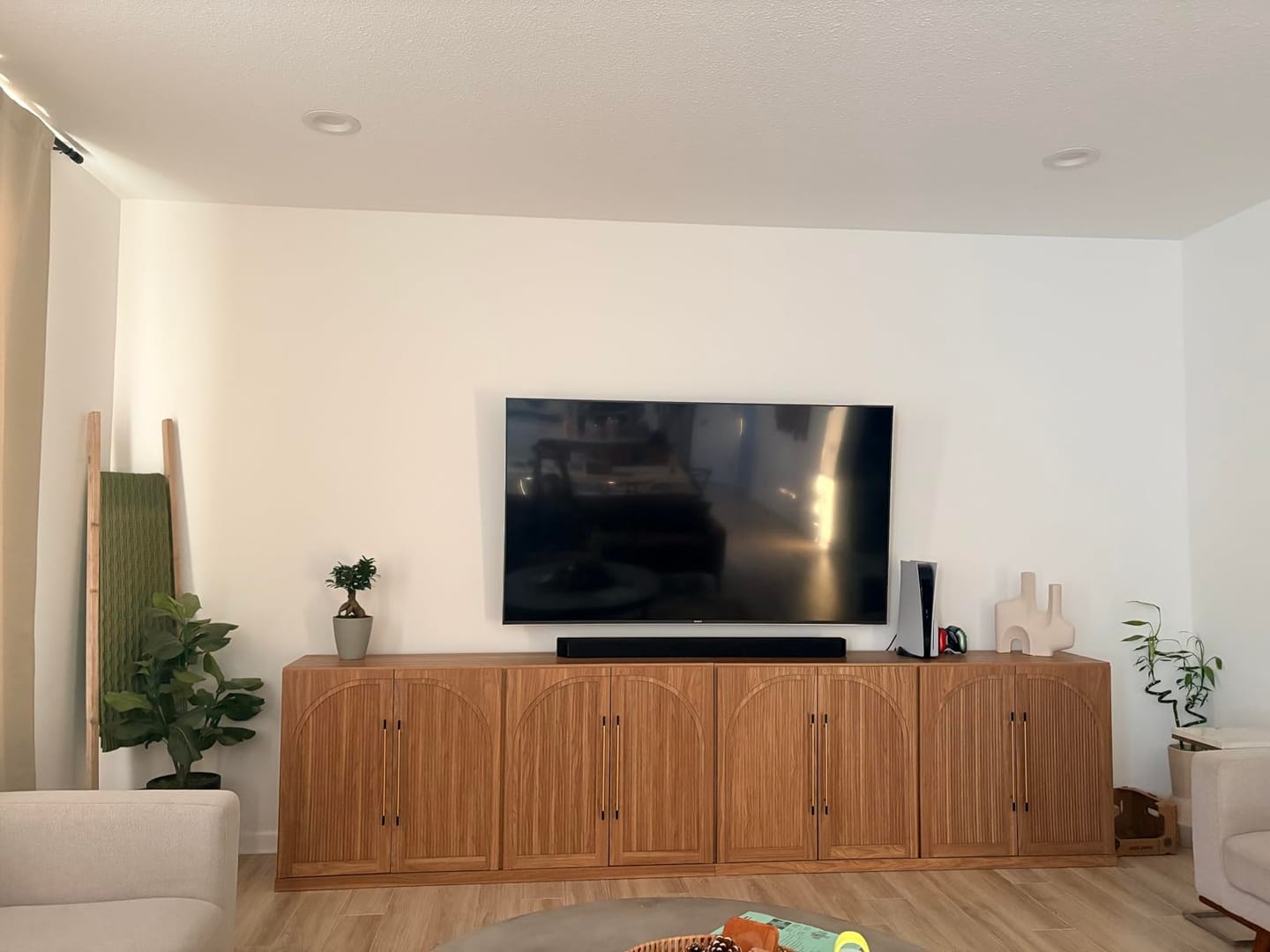 Customer photo review of Jagger Double-Arc Wood Door Modular Sideboards (Set of 4)