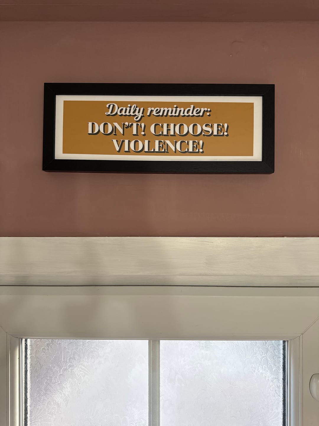 Customer photo review of Love You Bye Framed Print