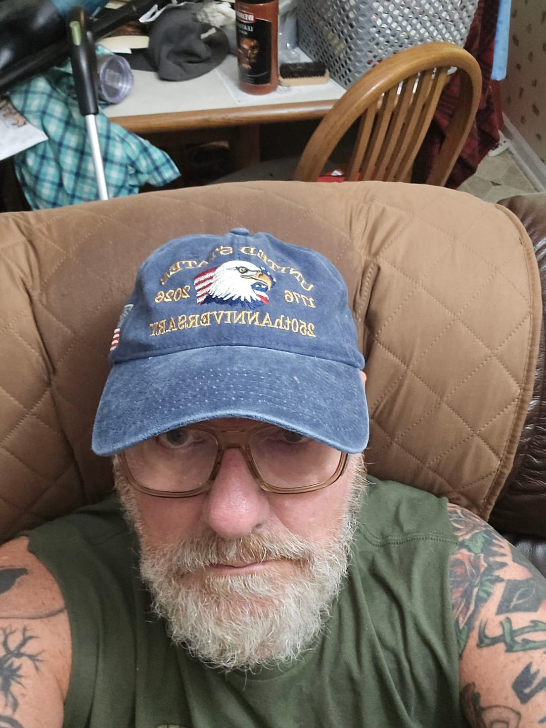 Customer photo review of Exclusive USA 250th Anniversary Eagle Cap (1776–2026) —  Embroidered