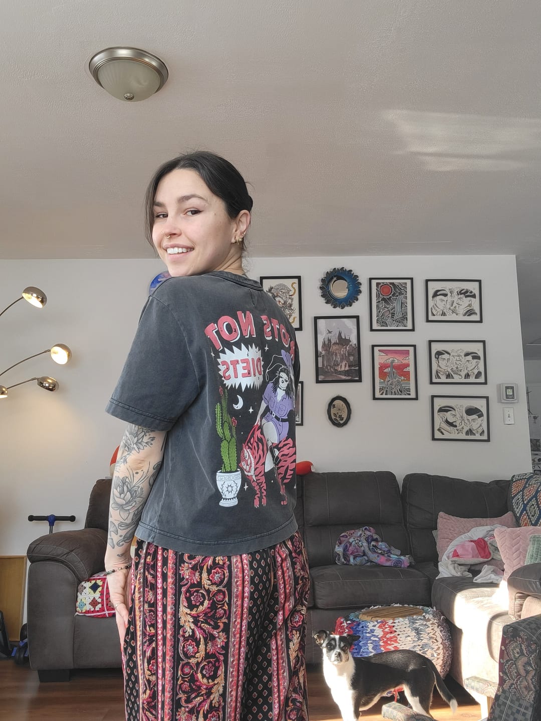 Customer photo review of Riots Not Diets T-Shirt