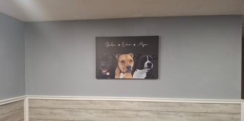 Customer photo review of Pet Art Canvas Wrap