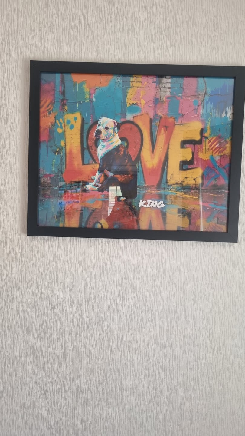 Customer photo review of Streetart -  Personalised Poster