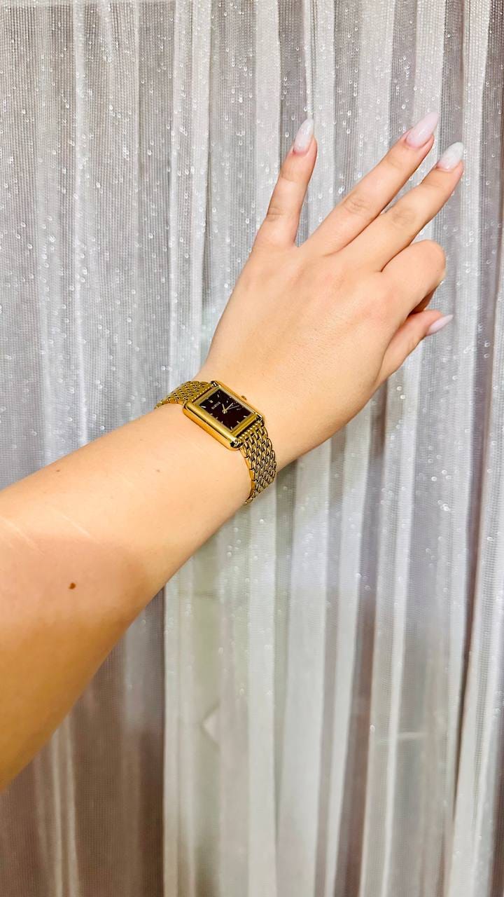 Customer photo review of Olivia Gold Burgundy