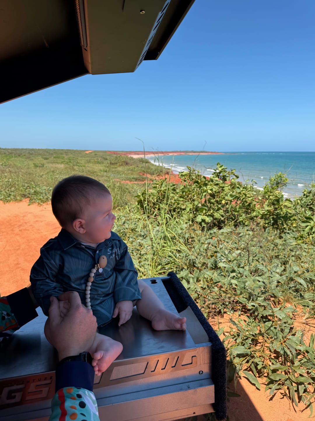 Customer photo review of Jasper Scallop Sun-Safe Romper