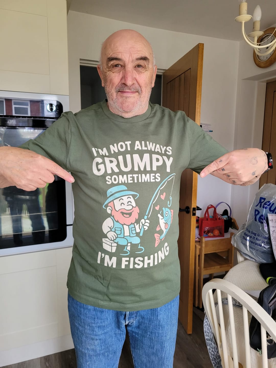 Customer photo review of Not Always Grumpy 3 T Shirt