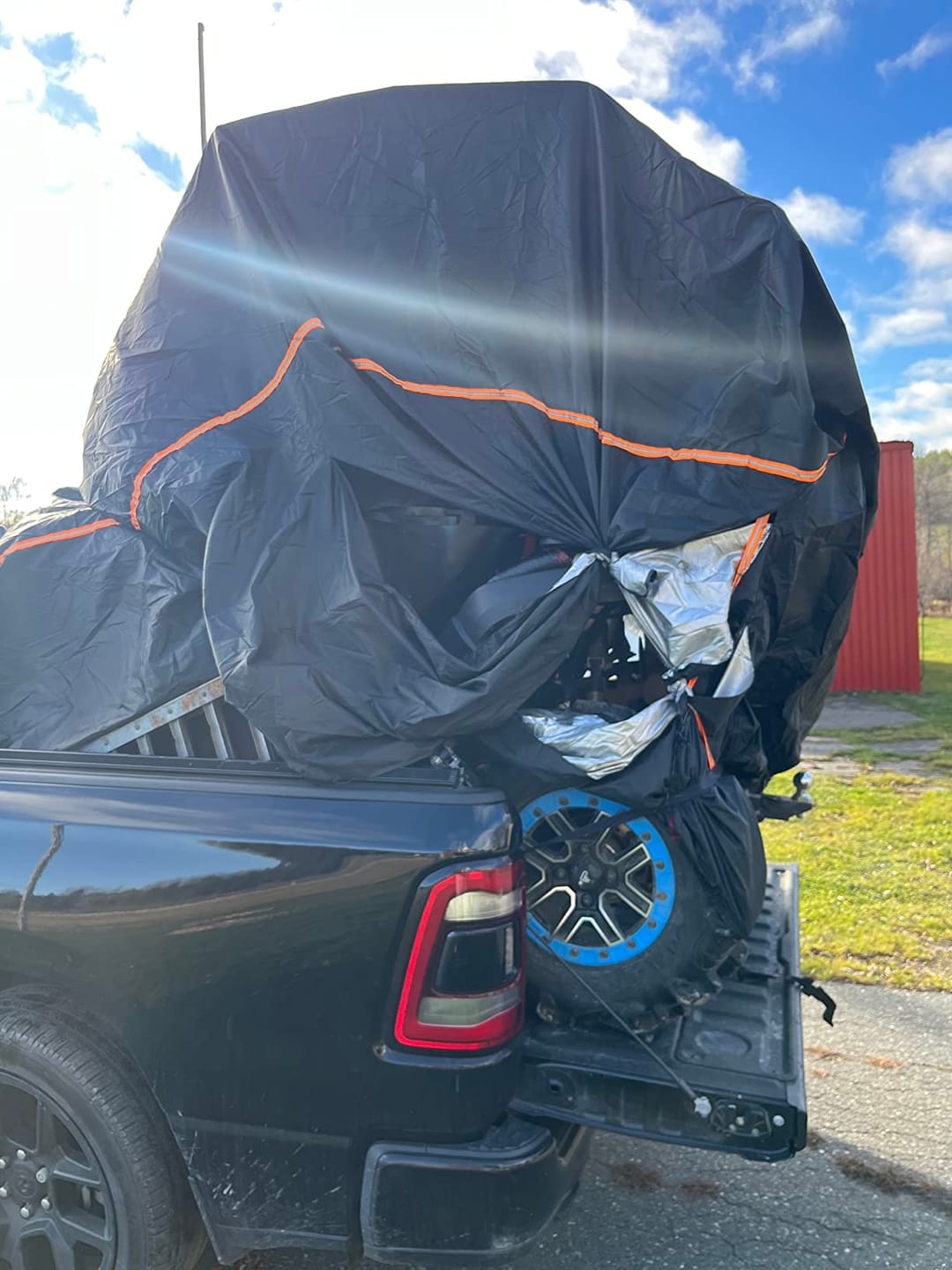 Customer photo review of UTV Soft Cargo Camper Bed Cover for Can-Am Defender