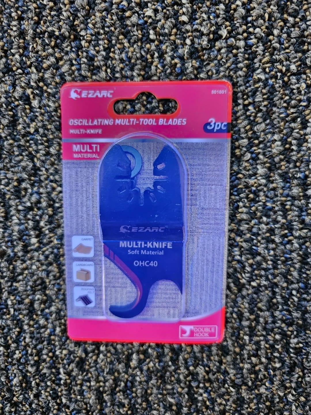 Customer photo review of Oscillating Multi tool Hook Knife Blade for Cutting Soft Materials Roofing Shingles, PVC Carpet and Cardboard