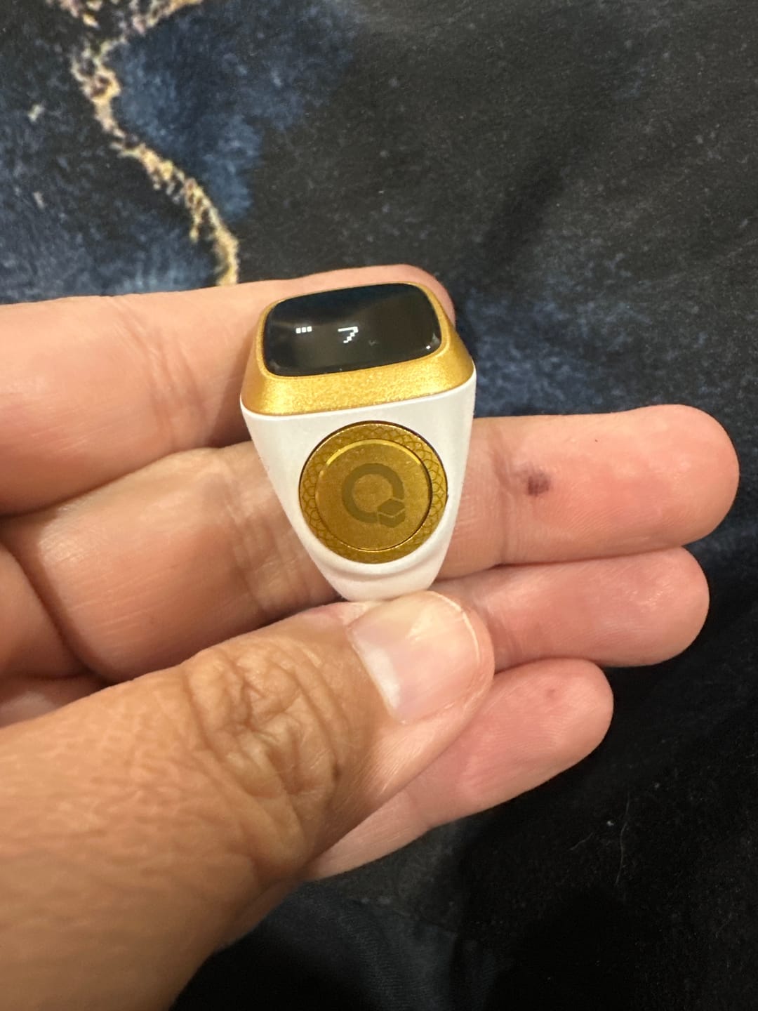 Customer photo review of ZIKR Smart Ring – White Digital Tasbih