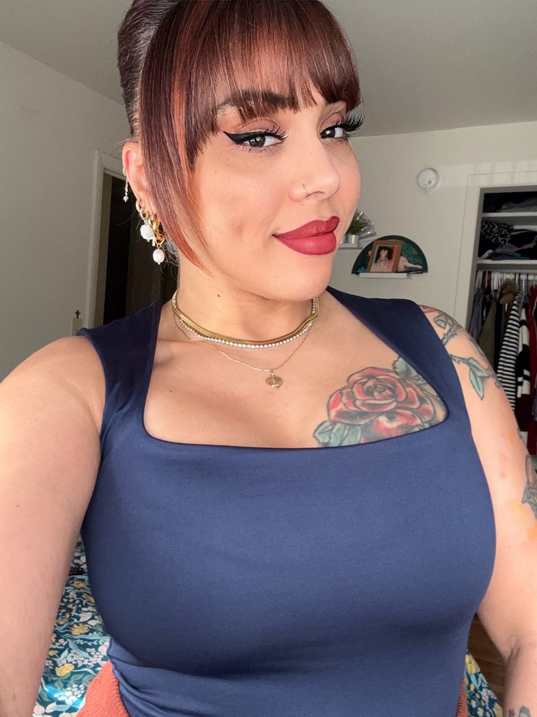 Customer photo review of Chelsea Herringbone Necklace (Bundle)