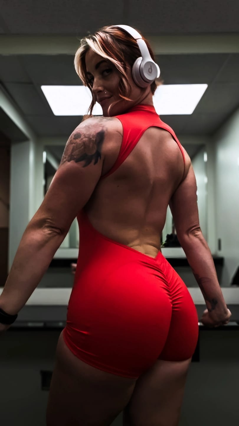 Customer photo review of Backless Romper