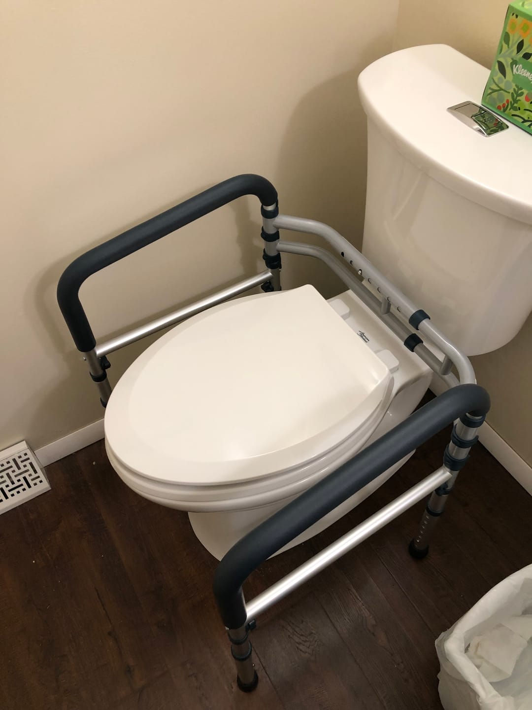 Customer photo review of Toilet Safety Rail (350lb)