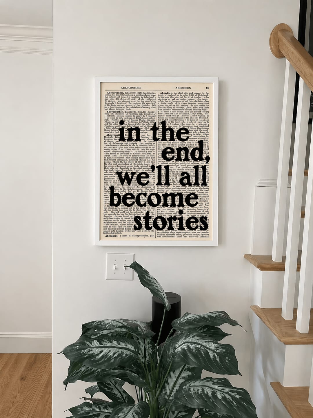Customer photo review of One Day We’ll Be Old Art Print – A Timeless Reminder of Love and Memories