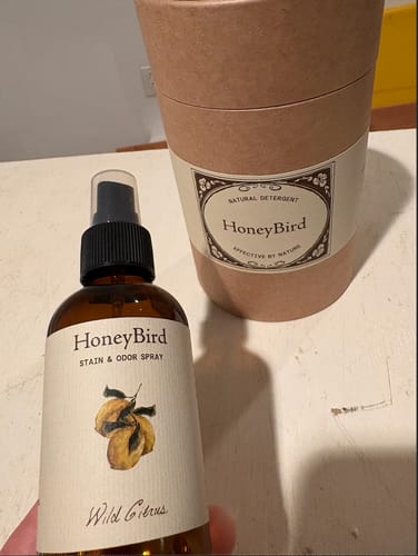 Customer photo review of Detergent + stain spray