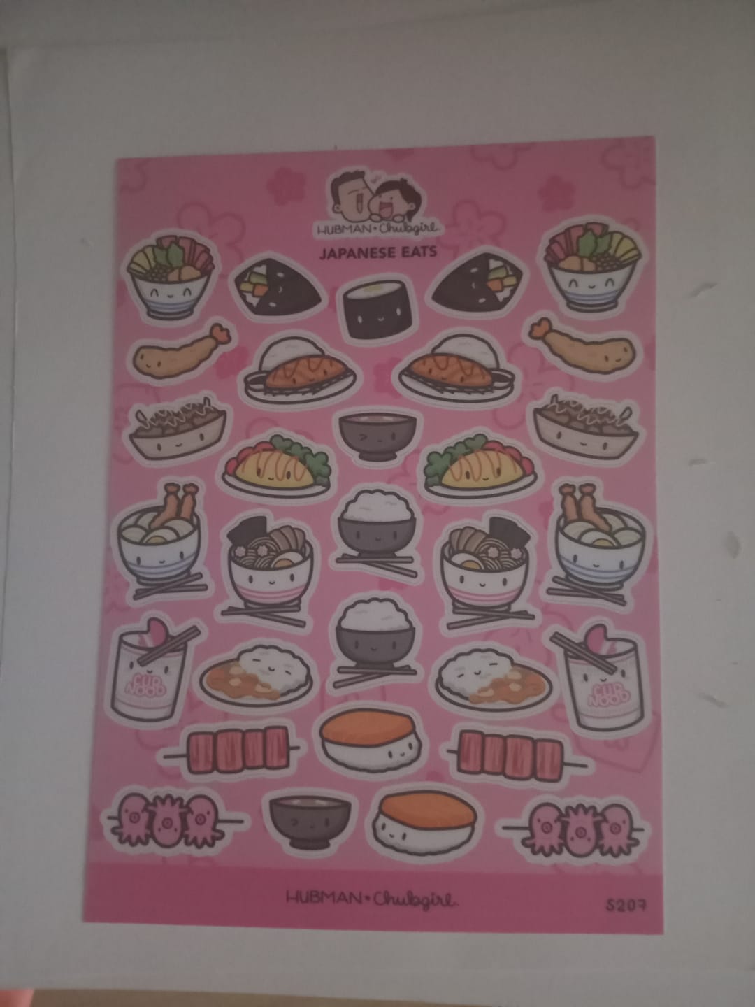 Customer photo review of Japanese Eats Sticker Sheet